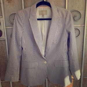 Banana Republic Pinstriped Blazer Suit Jacket